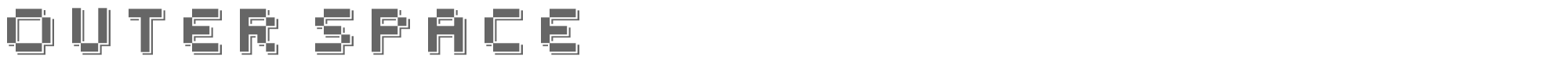 Outer Space Outer Space.ttf font preview